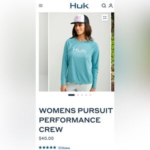 Huk women XS sun water fishing long sleeve shirt
